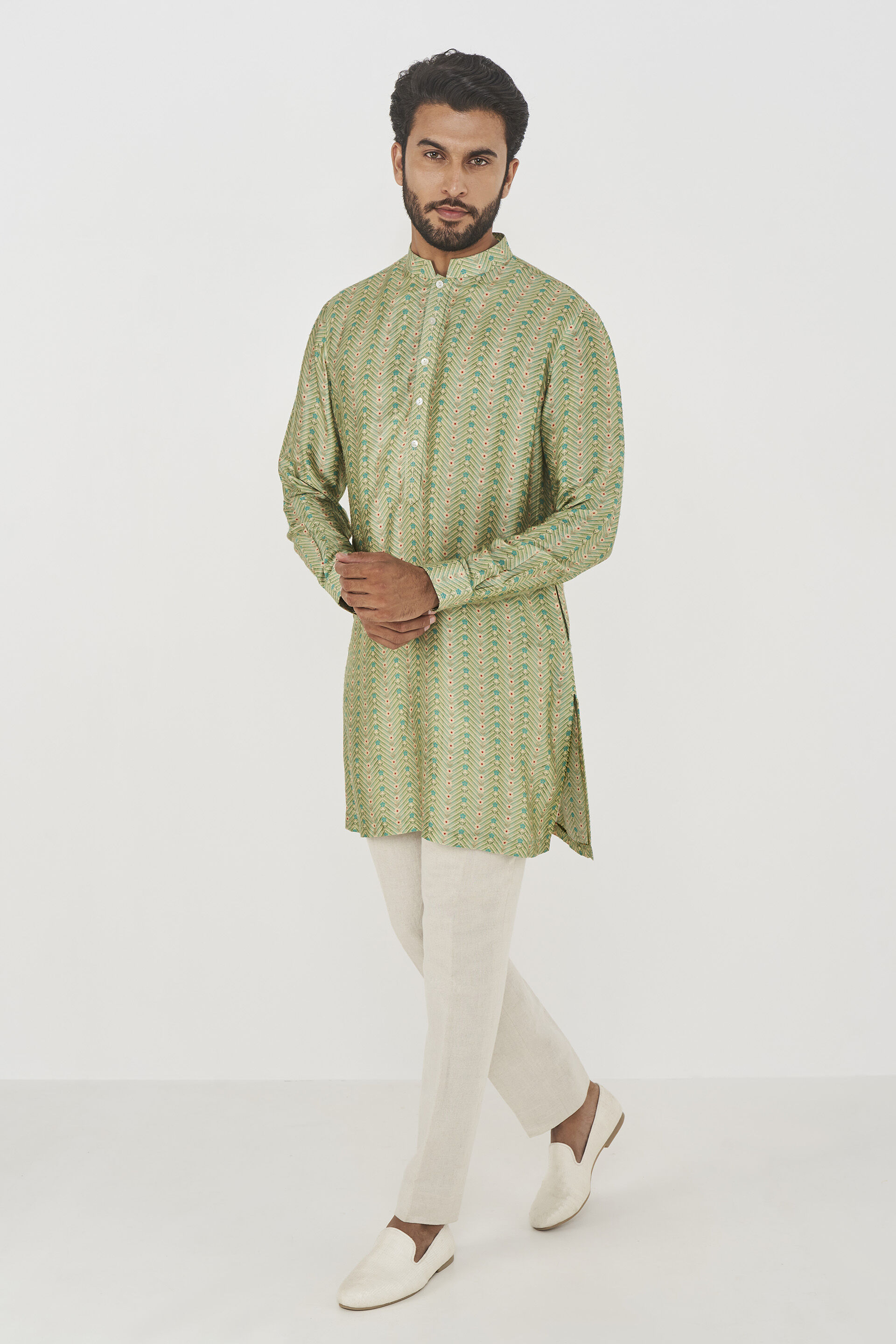 Gihan Kurta - Sage Green, Sage Green, image 2